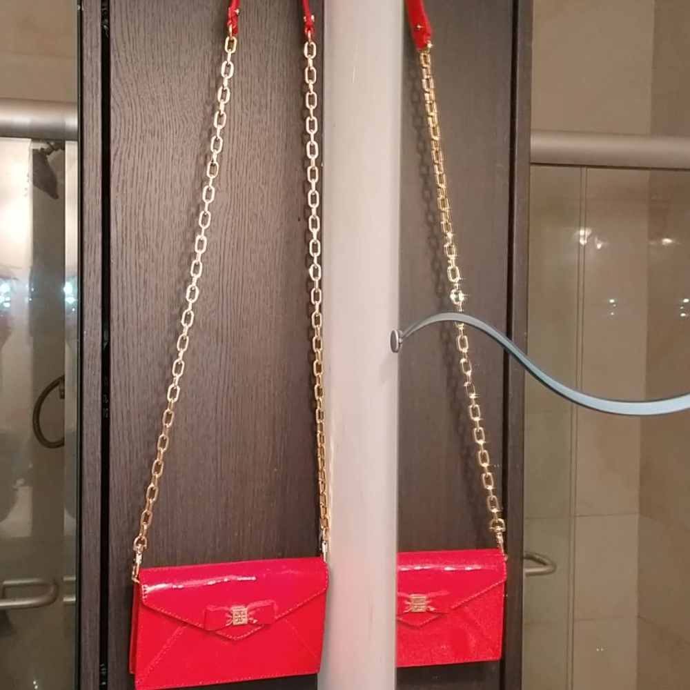 Authentic Tory Burch Red Bow Bag